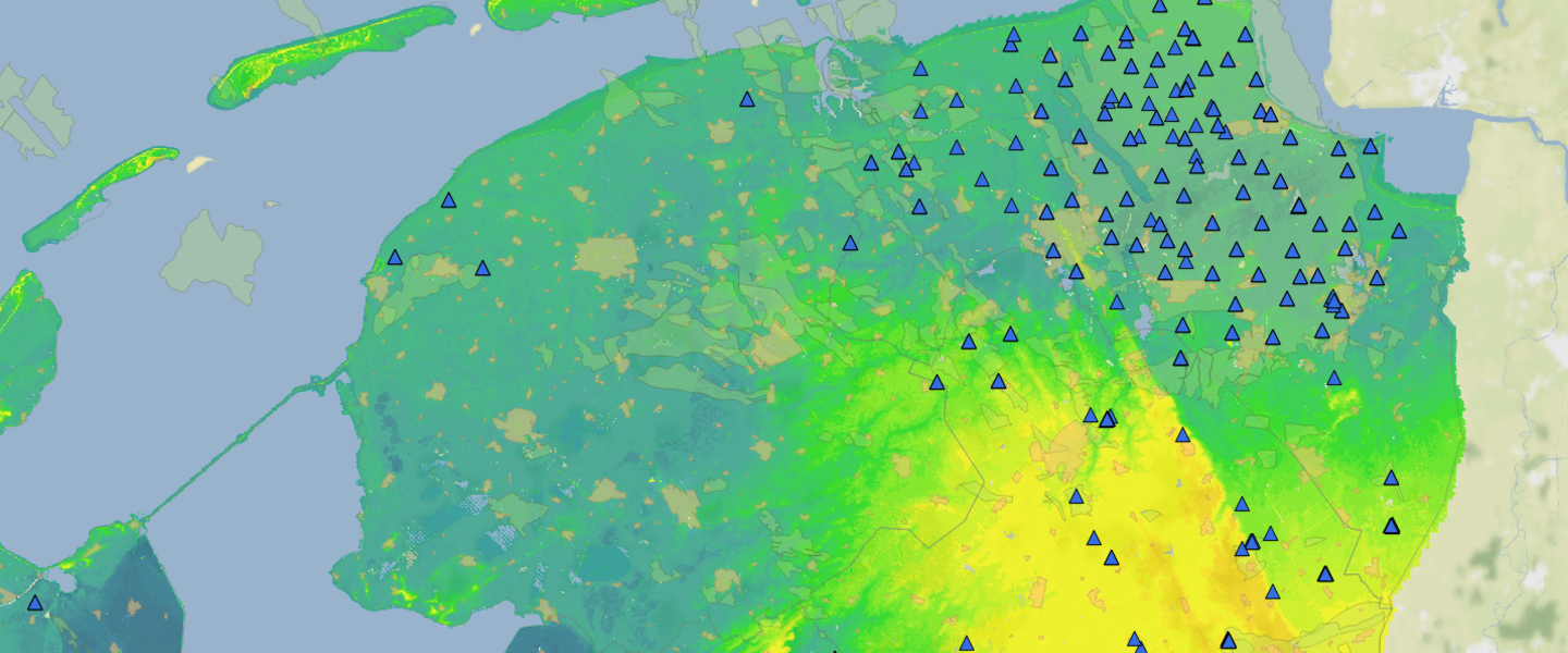 seismische meetstations, noord Nederland 