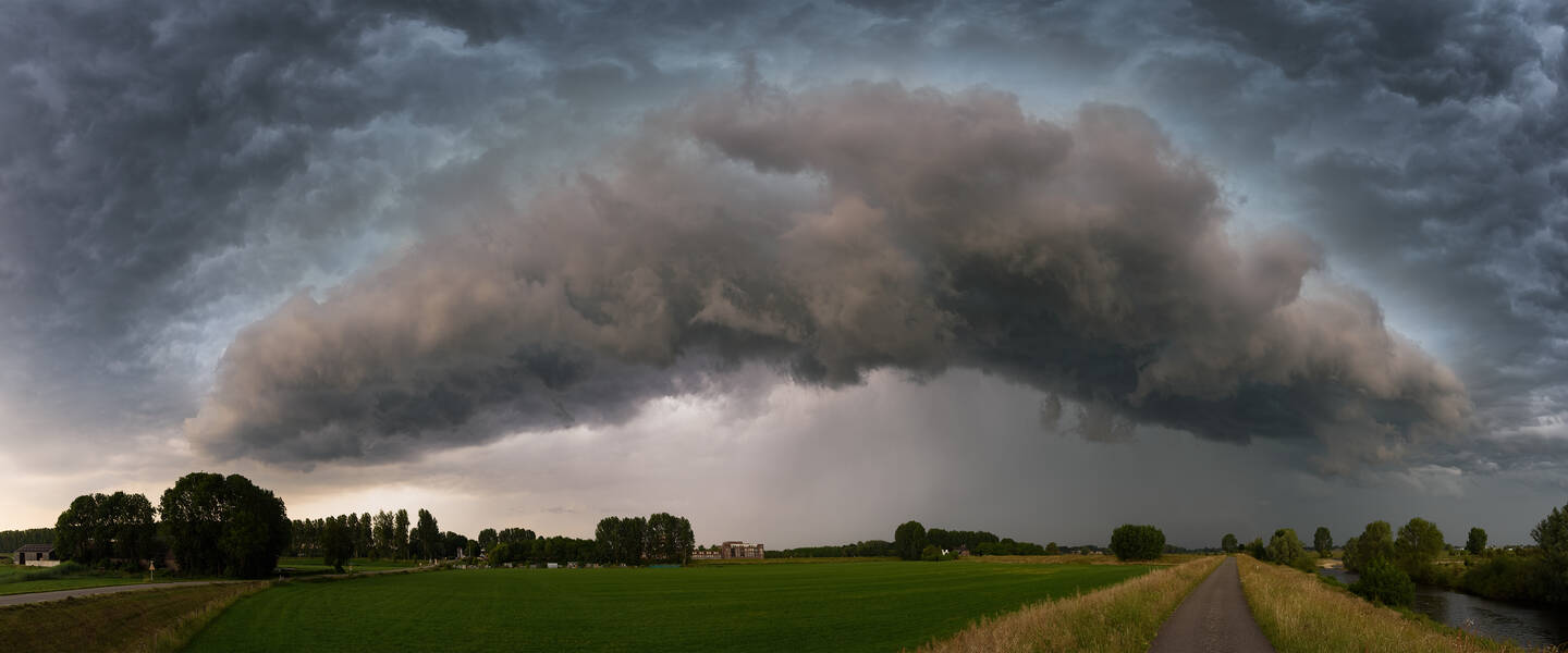 onweersbuien in Brabant in juni 