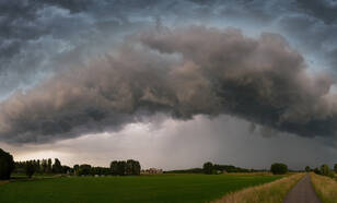 onweersbuien in Brabant in juni 