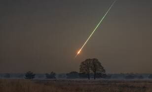 Foto van de asteroïde op 13 februari 2023, genomen vanuit het Kampina natuurgebied in Noord-Brabant richting het zuiden 