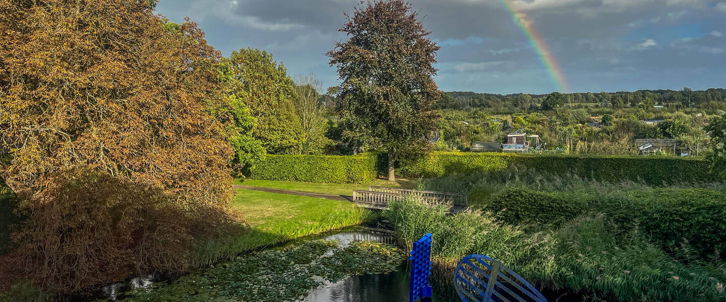 Regenboog in De Bilt op 17 september 2025