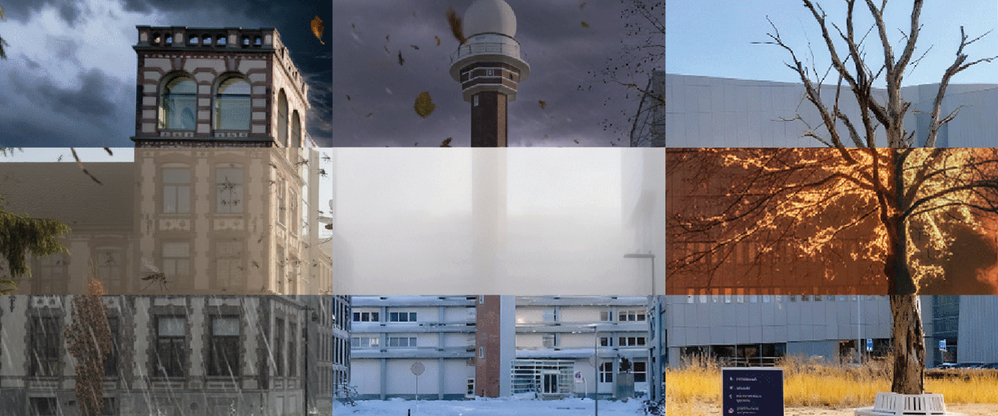 9 weersextremen uit het rapport afgebeeld 