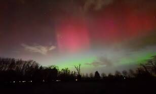 noorderlicht in veenendaal op 19 januari 2026