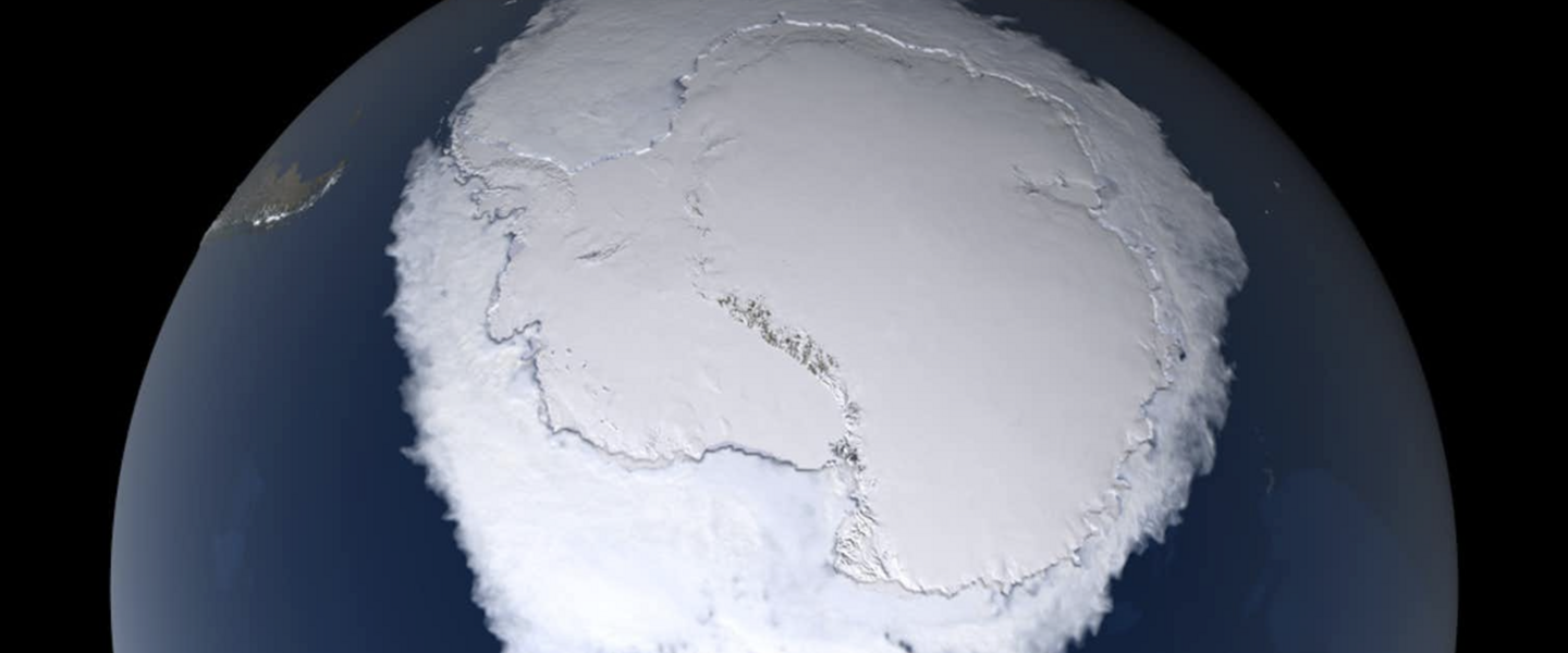 Satellietopname Antarctica