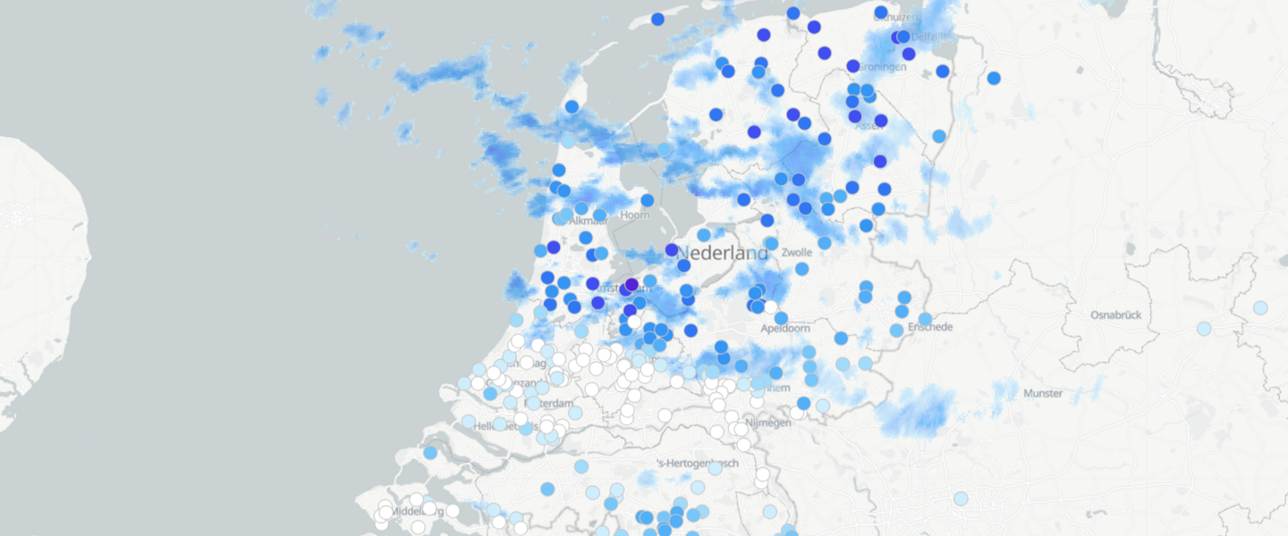 Screenshot van de nederlandse landskaart op WOW-NL